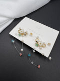 AndQ Handmade Flower Bowknot Earrings