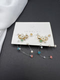 AndQ Handmade Flower Bowknot Earrings