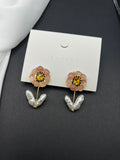 AndQ Handmade Flower Pearls Earrings
