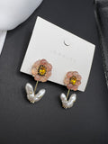 AndQ Handmade Flower Pearls Earrings