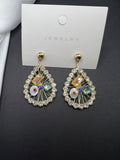 AndQ Handmade Kiwi Decoration Like Sunshine Drop Earrings