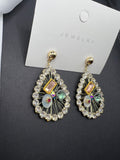 AndQ Handmade Kiwi Decoration Like Sunshine Drop Earrings