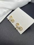 AndQ Handmade Bowknots Flower Studs Earrings