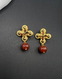 AndQ Old School Red Earrings
