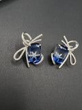 AndQ Snow Queen Bowknots Studs Earrings