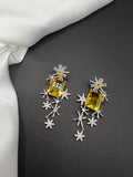 AndQ Snowing Zircon Drop Earrings