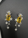 AndQ Snowing Zircon Drop Earrings