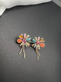 AndQ Handmade Polychrome Chrysanthemum Earrings