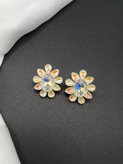 AndQ Flower Square Studs Earrings