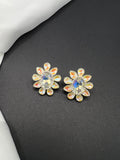 AndQ Flower Square Studs Earrings