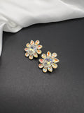 AndQ Flower Square Studs Earrings