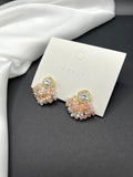 AndQ Handmade Pink Skirt Studs Earrings