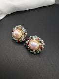 AndQ Handmade Round Studs Earrings