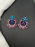 AndQ Christmas Wreath Zircon Embedded Earrings