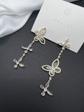 AndQ Butterfly Zircon Embedded Earrings