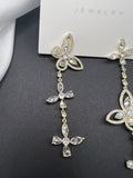 AndQ Butterfly Zircon Embedded Earrings
