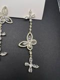 AndQ Butterfly Zircon Embedded Earrings