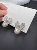 AndQ Sweet Bowknot with Pearls Earrings