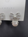 AndQ Sweet Bowknot with Pearls Earrings