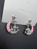 AndQ Designer Fantasy Star Moon Castle Earrings