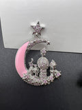 AndQ Designer Fantasy Star Moon Castle Earrings