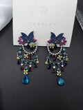 AndQ Butterfly Garden Zircon Embedded Earrings