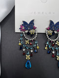 AndQ Butterfly Garden Zircon Embedded Earrings