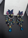 AndQ Butterfly Garden Zircon Embedded Earrings