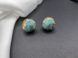 AndQ Turquoise Embedded Studs Earrings