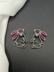 AndQ Personality Rabbit Studs