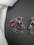 AndQ Personality Rabbit Studs