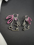 AndQ Personality Rabbit Studs