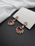 AndQ Pink Jelly Heart Earrings