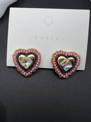 AndQ Handmade Heart Princess Studs