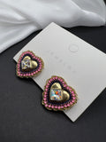 AndQ Handmade Heart Princess Studs