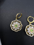 AndQ Zircon Embedded Swivel Earrings