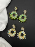 AndQ Handmade Swarovski Crystal Two-sided Earrings