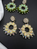 AndQ Handmade Swarovski Crystal Two-sided Earrings