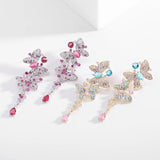 AndQ 【Dancing Butterfly】Zircon Dancing Butterfly Earrings