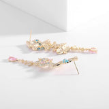 AndQ 【Dancing Butterfly】Zircon Dancing Butterfly Earrings